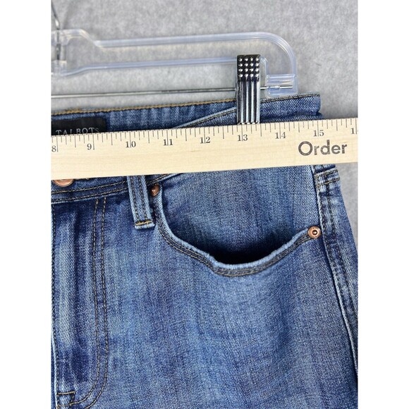 Talbots Stovepipe Jeans Indigo Wide-Leg Crop Denim Western Y2K - Picture 6 of 12